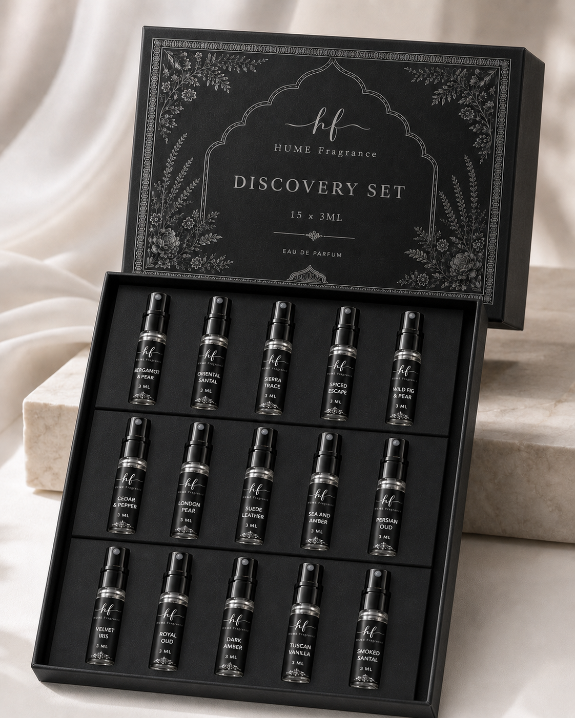HUME Discovery Set with 15 3ml perfume testers